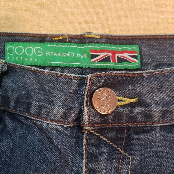Coogi Denim Jeans Straight Mens Size 35x32 Embroidered Logo Pockets - Picture 9 of 10
